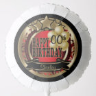 Red and Gold Abstract 00th Birthday Star