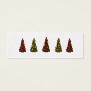 Red and Gold Christmas Tags