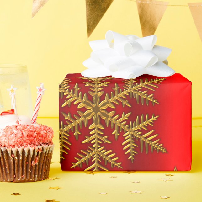 Red and Gold Christmas Wrapping Paper (Creator Uploaded)