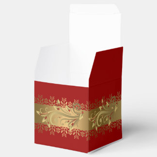 Red and Gold Corporate Holiday Gift Favour Box