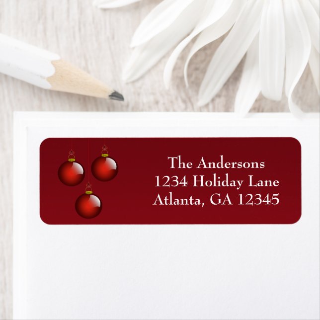 Red and Gold Deep Burgundy Return Address (Insitu)