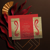 Red and Gold Dragons Asian Themed Wedding