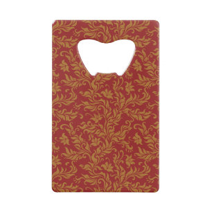 Red and Gold Floral Pattern