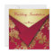Red and Gold Floral Wedding Invitation