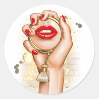 Red and Gold Glam Chic