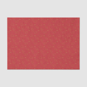 Red and Gold Graduation Cap Toss Tissue Paper