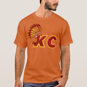 Red and Gold KC Chief Headdress T-Shirt