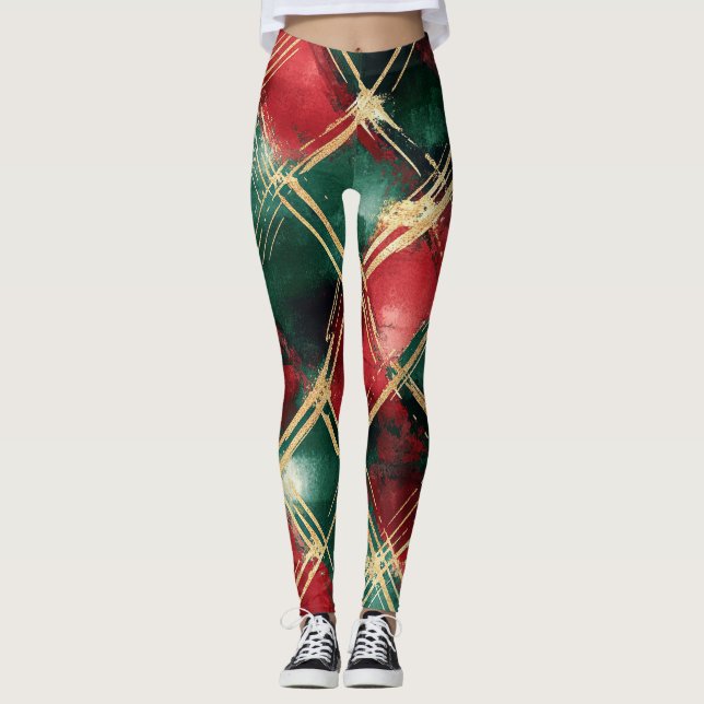 Red and Gold Leggings (Front)