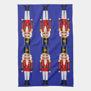 Red and Gold Nutcracker 2 Tea Towel