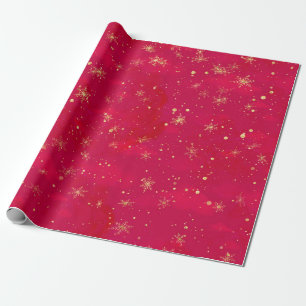 Red and Gold Nutcracker Ballet Wrapping Paper