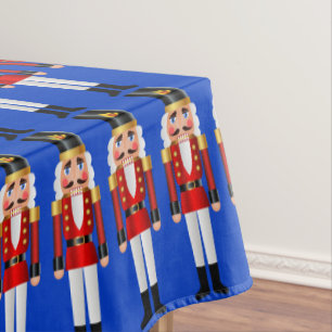 Red and Gold Nutcrackers Tablecloth