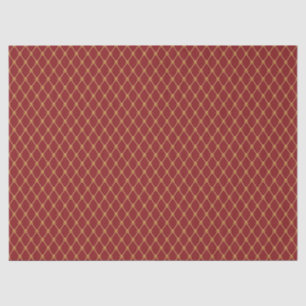 Red and Gold Pattern Tissue Paper
