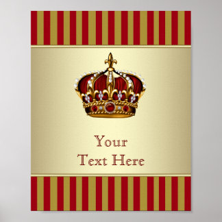 Red and Gold Prince Poster