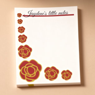 Red And Gold Roses  Post-it Notes