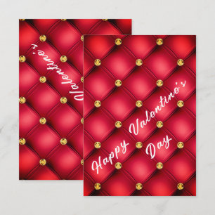 Red and Gold Valentine's Day Card