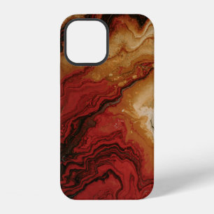 RED AND GRAY ABSTRACT WALLPAPER iPhone 12 CASE