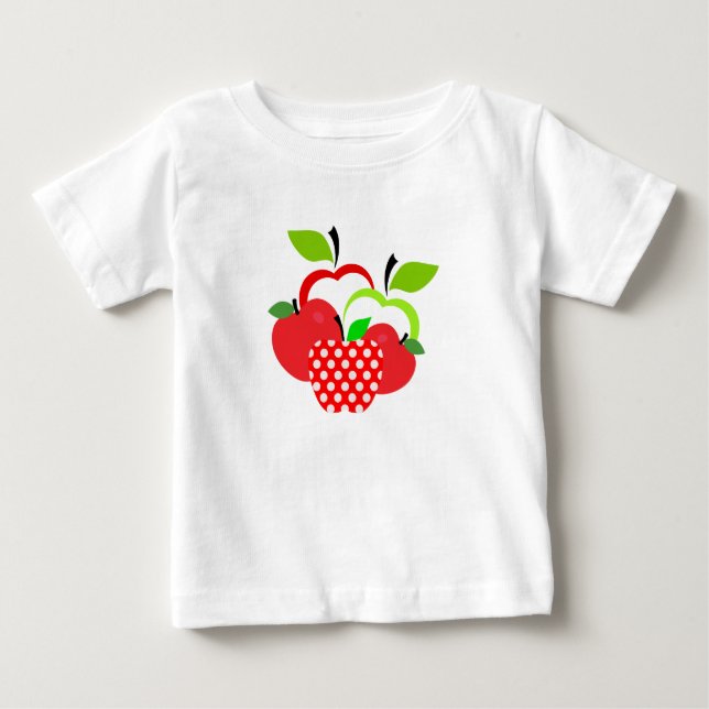 Red and Green Apples Baby T-Shirt (Front)