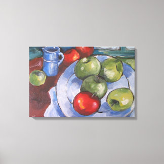 Red and Green Apples Canvas Print