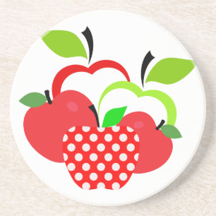 Red and Green Apples Coaster