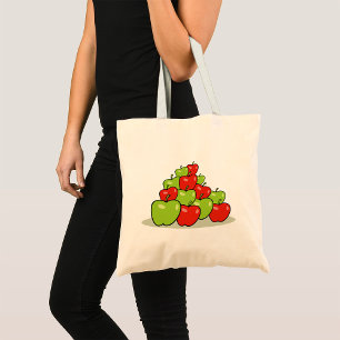 Red And Green Apples Tote Bag