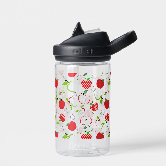 Red and Green Apples Water Bottle (Left)