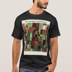 RED AND GREEN ARCHITECTURE by Paul Klee ,Abstract T-Shirt