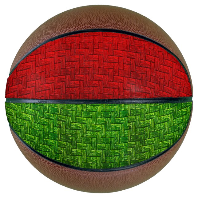 Red and Green Block Basketball  (Front)