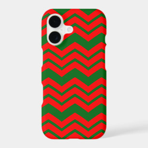 Red and Green Chevron Pattern Design 