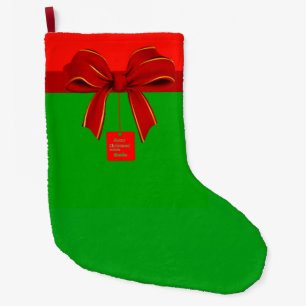 Red and Green Christmas Stocking