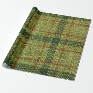 Red and green Christmas tartan. Wrapping Paper