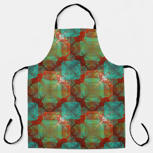 Red and Green Chromatic Fusion Apron