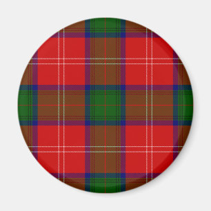 Red and Green Clan Chisholm Tartan Magnet