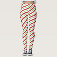 Red And Green Diagonal Striped Candy Cane Pattern