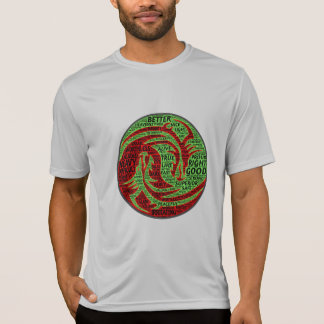 Red and green dualistic chasing dragons T-Shirt