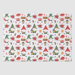 Red And Green Gnomes For Christmas  Tissue Paper