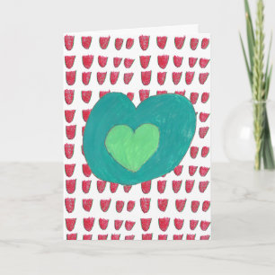 Red and Green Holiday Card