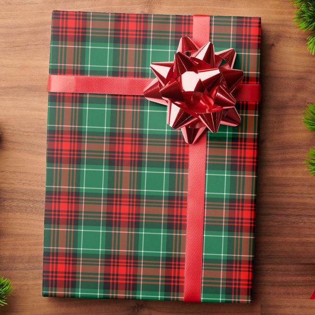 Red and Green Holiday Plaid Wrapping Paper (Creator Uploaded)