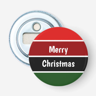 Red And Green Merry Christmas Bottle Opener