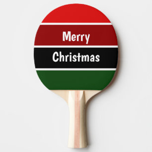 Red And Green Merry Christmas Ping Pong Ball Ping Pong Paddle