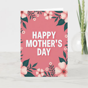 Red And Green Mothers Day Card
