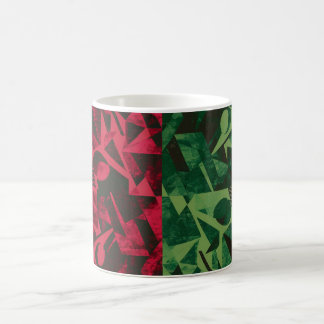 Red and Green Pattern Coffee Cup