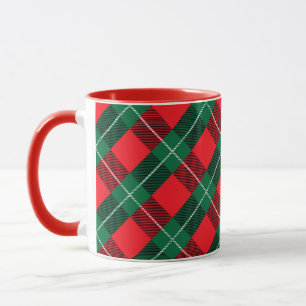 Red and Green Plaid Mug
