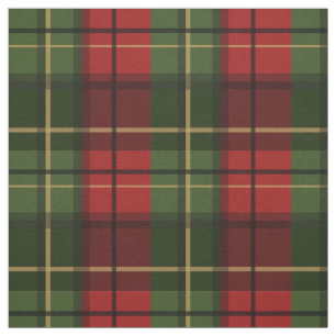 Red And Green Plaid Tartan Pattern Fabric