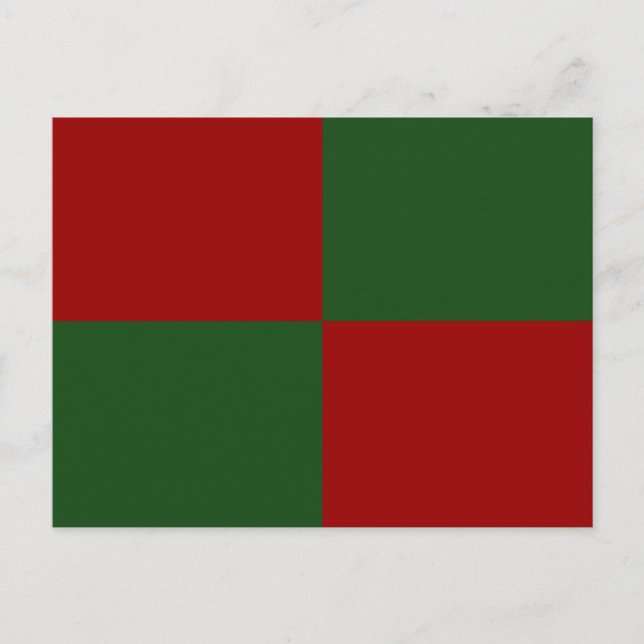 Red and Green Rectangles Postcard (Front)