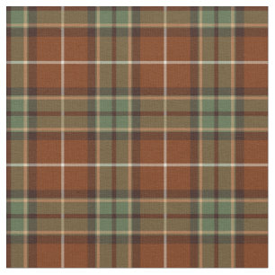 Red and Green Rustic Plaid Fabric