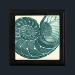Red and Green Seashell Art Gift Box<br><div class="desc">Artist Denis Diderot is talented and known for his great sea life images. In this vivid image, he captures two red and green crackled Conch seashells in their most natural style. Conches are often crackled like these two seashells and in a sepia looking tone. Get your seashell product today and...</div>