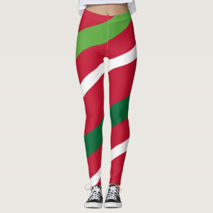 Red and Green Stripe Leggings #HolidayZ