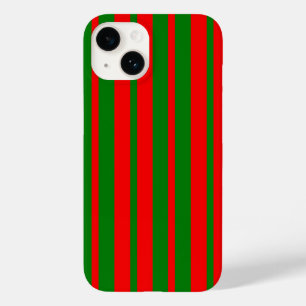 Red and Green Stripes Design Case-Mate iPhone 14 Case