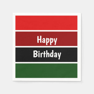 Red And Green Stripes Napkin