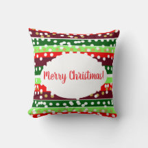 Red and Green Stripes Polka Dots Christmas